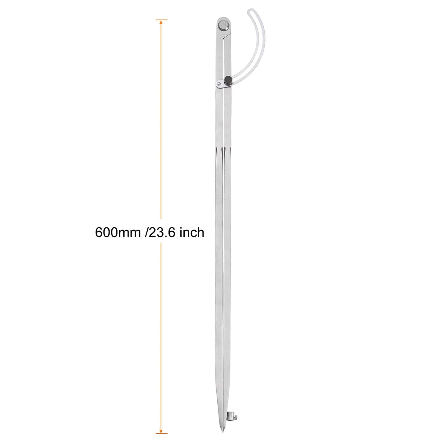 HARFINGTON Wing Divider Compass 24 Inch 600mm Adjustable Lockable Woodworking Compass with Pencil Holder for Metalworking Geometry Drawing Woodworking