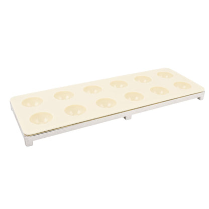 WAHEWUD Ravioli Cutter Aluminum Alloy 12 Cavity Ravioli Mold Set with Solid Wood Rolling Pin Consistent Shape Design Empanada Maker Press for Home Kitchens Tortellini Dough Types