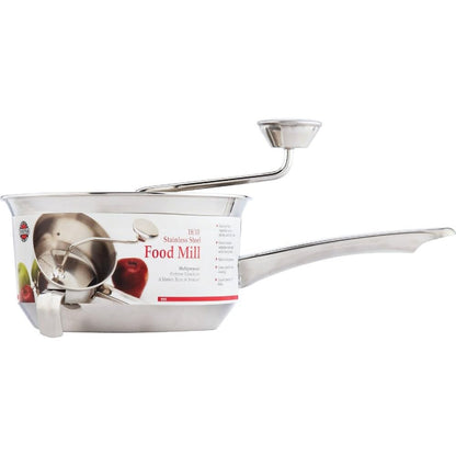 Norpro, Silver Multi-Purpose Food Mill, Stainless Steel, 2 qt