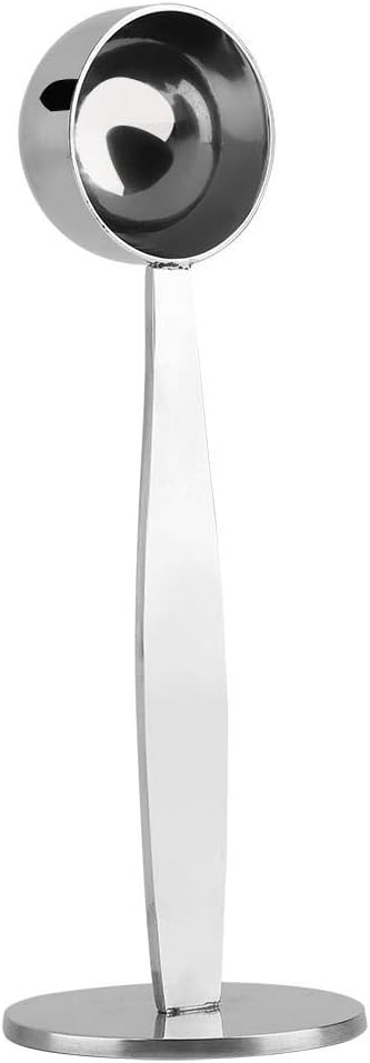 Pomya Dual-purpose Coffee Spoon Bean-Powder Presser, Stainless Steel Espresso Tamper and Measuring Spoon