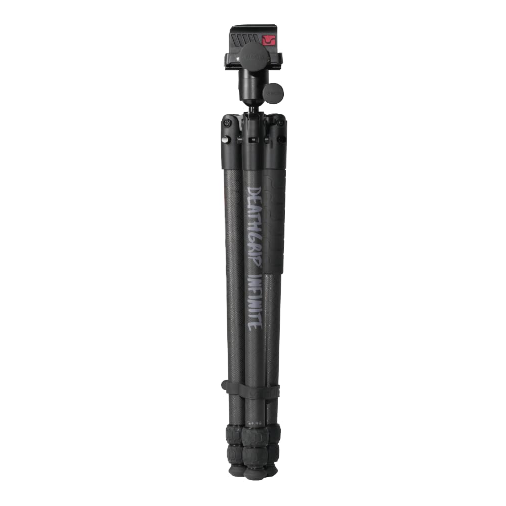 BOG DeathGrip Infinite Carbon Fiber Tripod with Heavy Duty Construction, 360 Degree Ball Head, Quick-Release Arca-Swiss Mount System, and Optics Plate for Hunting, Shooting, Glassing, and Outdoors