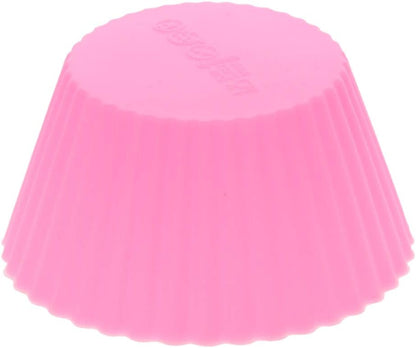 Utoolmart Silicone Cupcake Baking Cups, Reusable Non-Stick Cake Muffins Mold, 5 Pcs Pink for Party Bakery Supplies