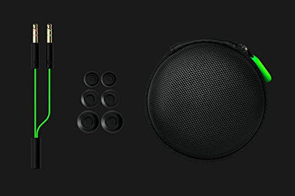 Razer Hammerhead Pro v2 Earbuds: Custom-Tuned Dual-Driver Technology - in-Line Mic & Volume Control - Aluminum Frame - 3.5mm Headphone Jack - Green