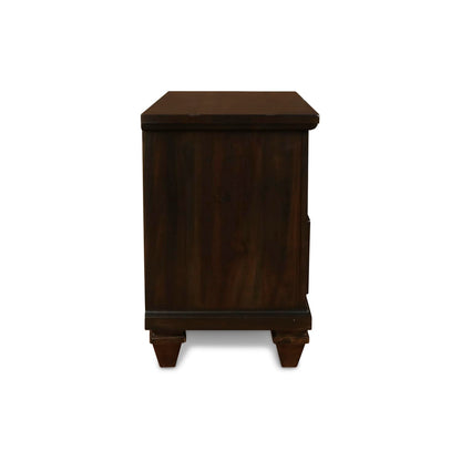 New Classic Furniture Sevilla Wood 2-Drawer Nightstand, Walnut