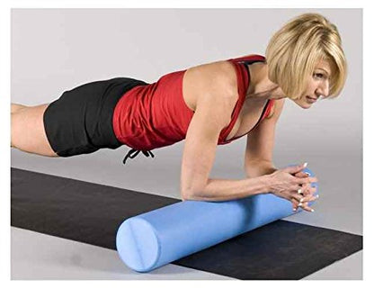 JFIT High Density Smooth EVA Foam Roller - Made in Taiwan - Multiple Size Options Available - Exercise, Massage, Muscle Recovery, Round Foam Roller