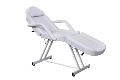 Salonsunny White Beauty Facial Tabel Bed Chair Professional Massage Adjustable Tattoo Chair Salon Bed with Hydraulic Stool