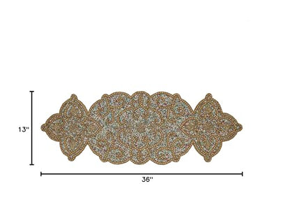 Beaded Design Table Runner