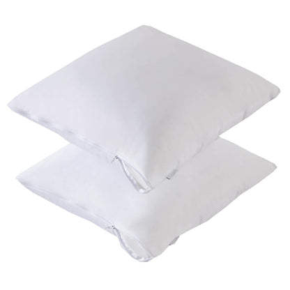 Waterproof Down Feather Proof Euro Pillow Protectors 30x30 Pack of 2 European Size Pillow Covers for Square Throw Pillow 30D