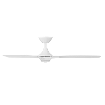 Blitzen Indoor and Outdoor 3-Blade Smart Ceiling Fan 54in Matte White with Remote Control, Matte White