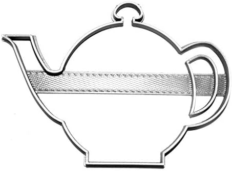 TEA POT KETTLE PORCELAIN CHINA, ENGLISH PARTY COOKIE CUTTER, MADE IN USA PR586