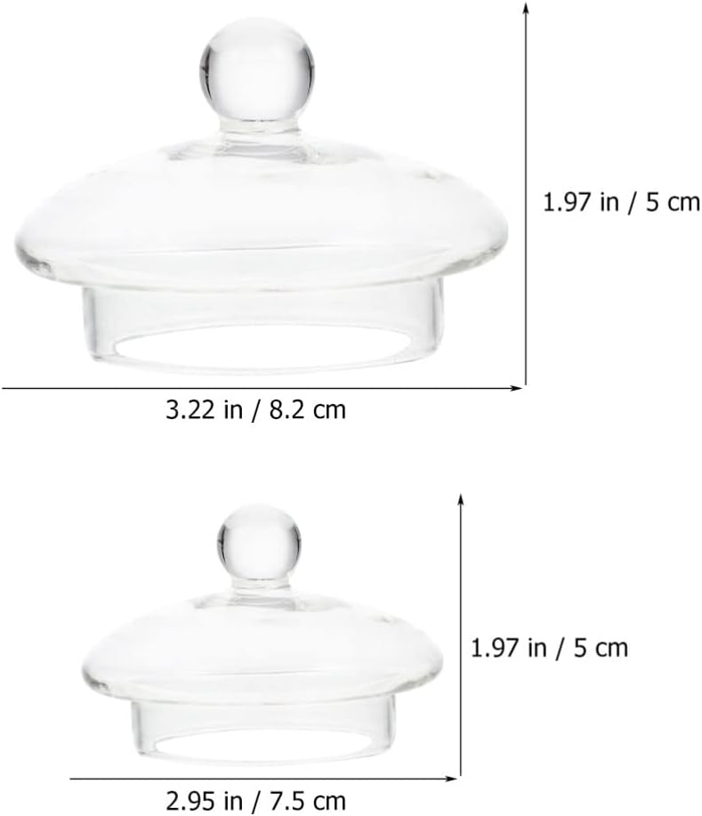 UPKOCH Tea Steeper, 4 Pack Glass Teapot Lid Replacement, Teapot Strainer Covers and Tea Filters