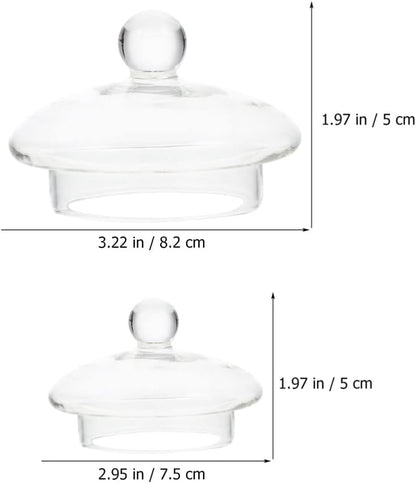 UPKOCH Tea Steeper, 4 Pack Glass Teapot Lid Replacement, Teapot Strainer Covers and Tea Filters