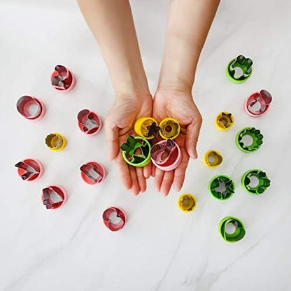 Stainless Steel Cookie Cutters Set for Fun Food, 23 Pcs Big and Small Animal Shapes for Boys and Girls