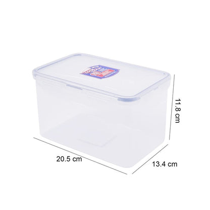 LOCK & LOCK Easy Essentials Food Lids/Pantry Storage/Airtight Containers, BPA Free, Rectangle - 8 Cup - for Cookies, Clear