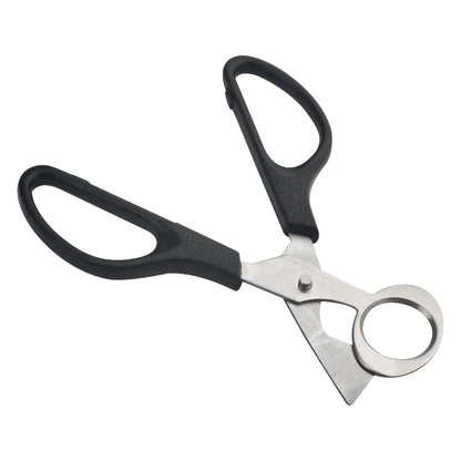 XINMEIWEN 10Pack Stainless Steel Quail Egg Cutter Scissors Quail and Pigeon Egg Cutter Tool Quail Scissors Opener Quail Egg Cracker for Home Kitchen (Black)