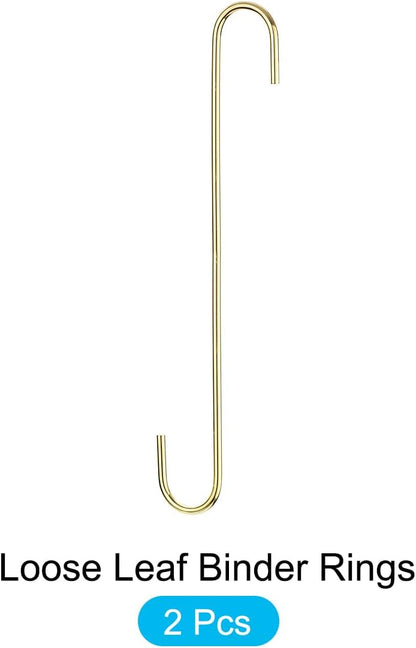 S Hooks for Hanging 2Pcs - Steel Extra Long 300mm/12 S Shaped Hangers for Plants, Garden, Kitchenware