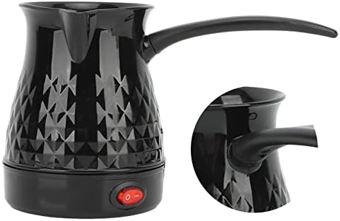 Electric Coffee Pot, 600ml ABS+Stainless Steel Maker, Anti-Scald Even Heating with Removable Handle