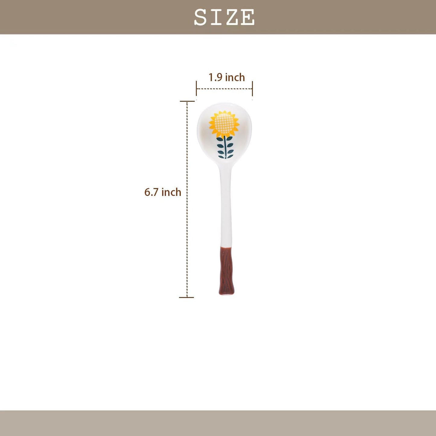 Set of 4 Ceramic Soup Spoons, Asian Tablespoon for Ramen, Pho, Wonton, Dumplings, Miso - Chinese and Japanese