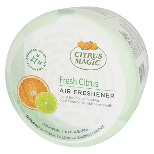 Citrus Magic Odor Absorbing Solid Air Freshener, Fresh Citrus, 20-Ounce, Pack of 2