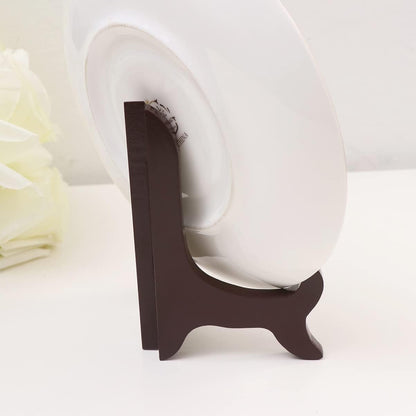 Gatuida Wooden Plate Holder, Decorative Plate Display Stand, Picture Easel Holder