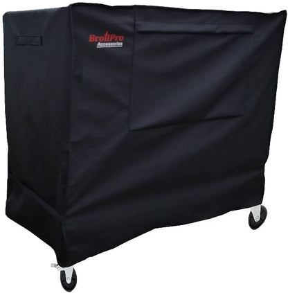 BroilPro Accessories 80 34L 20W 32H inch-Black Waterproof Qt Rolling Cooler Cart Cover Fits Most Patio Ice Chest Party