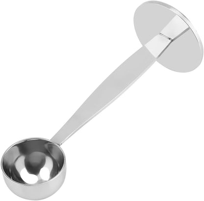 Coffee Scoop Dual Purpose Stainless Steel Table Spoon for Espresso Measuring and Tamping (15ml)