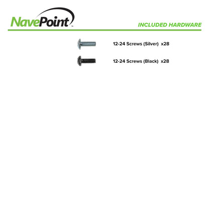 NavePoint 45U 2 Post Open Frame Server Rack for 19 Inch Equipment, AV, Networking, Data & IT Devices, 2-Post Rack 45U 881lbs Weight Capacity, Black