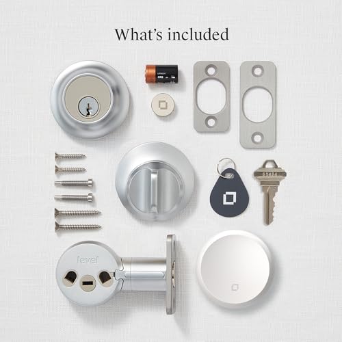 Level Lock+ (Matter) Smart Lock - World's Smallest, Most Advanced Matter-Over-Thread Deadbolt Plus Apple Home Key - Keyless and Remote Access via Apple, Alexa, Google Home, SmartThings (Satin Nickel)