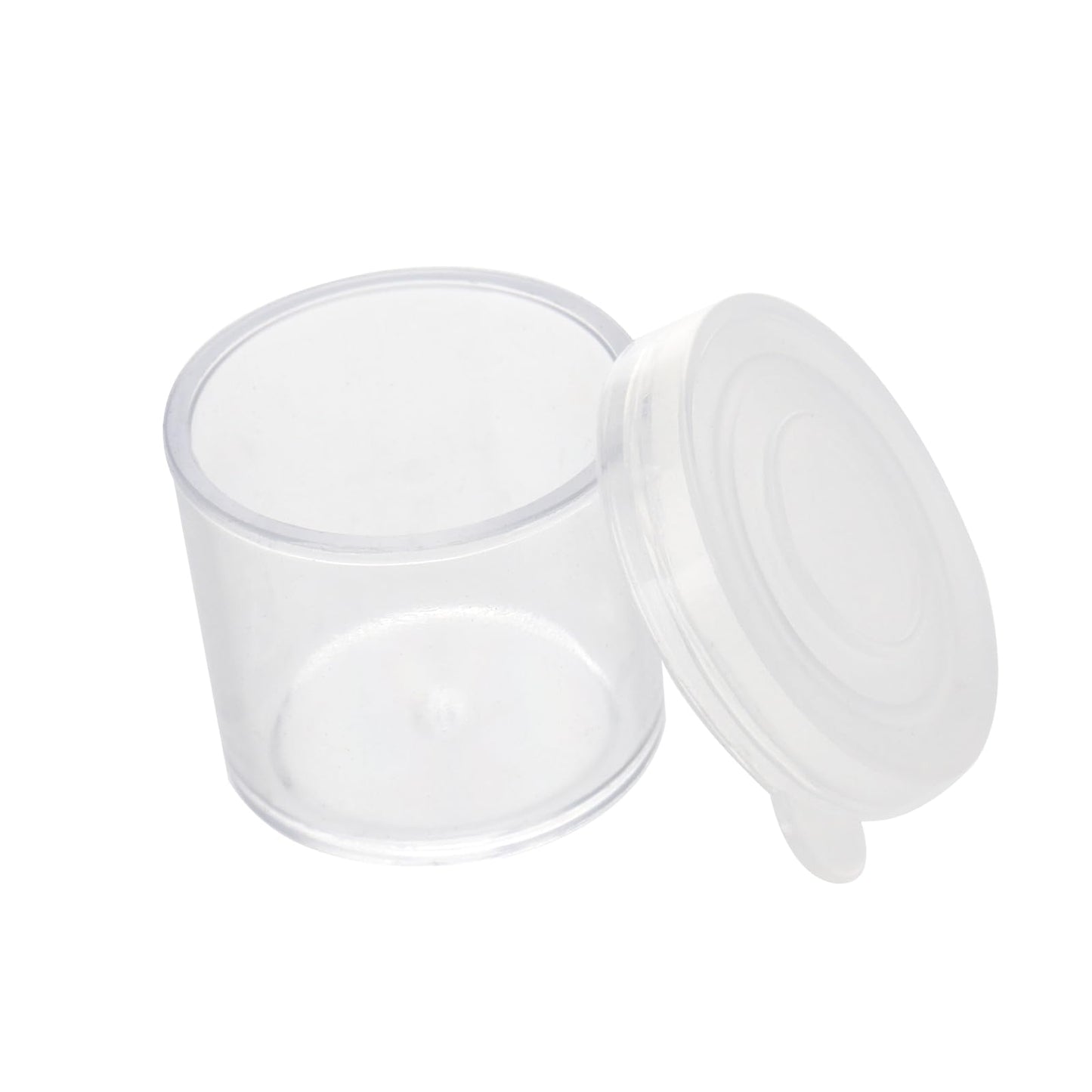 KOHAND 200PCS Plastic Mini Paint Cups with Lids, Small Sample Containers, Empty Craft Storage Pots for Beads, Glitter, Painting