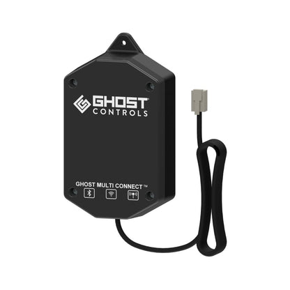 Ghost Controls Decorative Single Solar Automatic Gate Opener Smart Bundle with 30w Solar Panel and MultiConnect