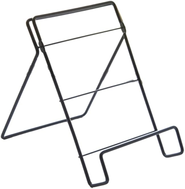 Cookbook Stand Cookbook Holder, Foldable Tablet Recipe Book Holder for Kitchen Cooking Display - Black
