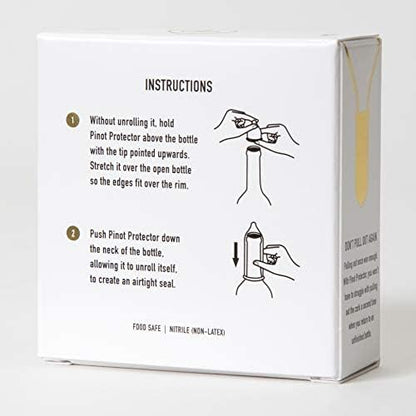 Big Betty Pinot Protector Wine Bottle Stoppers, 6 Pack of 100% Food-Grade Nitrile Stoppers for Glass Wine & Beverage