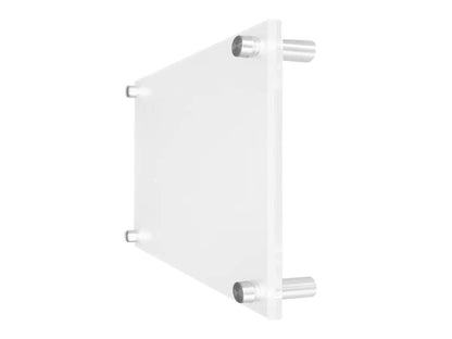 Missartist 6 x 8 Wall Mount Acrylic Picture Frame Double Panel Floating Frameless Acrylic Photo Frame Certificate Document Frame Display with Metal Standoffs (6 x 8)