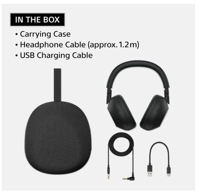 Sony WH-1000XM6 Flagship Noise Cancelling Over-Ear Wireless Bluetooth Headphones, Signature High-Definition Sound, Superior Comfort, Foldable Design, Durable Case, 30 HR Battery, iOS and Android
