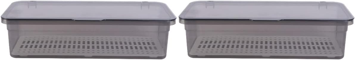 Cabilock Cutlery Organizer Flatware Tray with Lid, Utensil Holder for Drawer Countertop