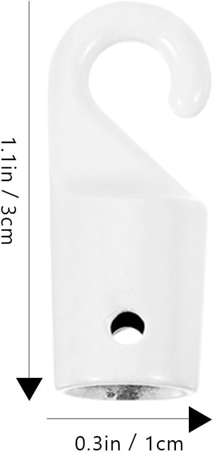 MAGICLULU 4Pcs Blind Wand Hook Tips - Replacement Metal Hardware for Vertical and Horizontal Blind Wand Repair
