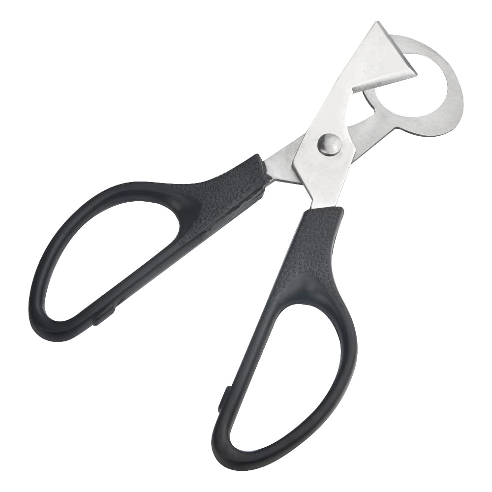 XINMEIWEN 10Pack Stainless Steel Quail Egg Cutter Scissors Quail and Pigeon Egg Cutter Tool Quail Scissors Opener Quail Egg Cracker for Home Kitchen (Black)