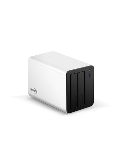 TERRAMASTER F2-425 Plus NAS Storage - 2Bay Intel N150 Quad-Core CPU, 8GB RAM DDR5, 5GbE LAN x 2, M.2 Slot x 3, Network Attached Storage for Teamwork, Multimedia Server (Diskless)