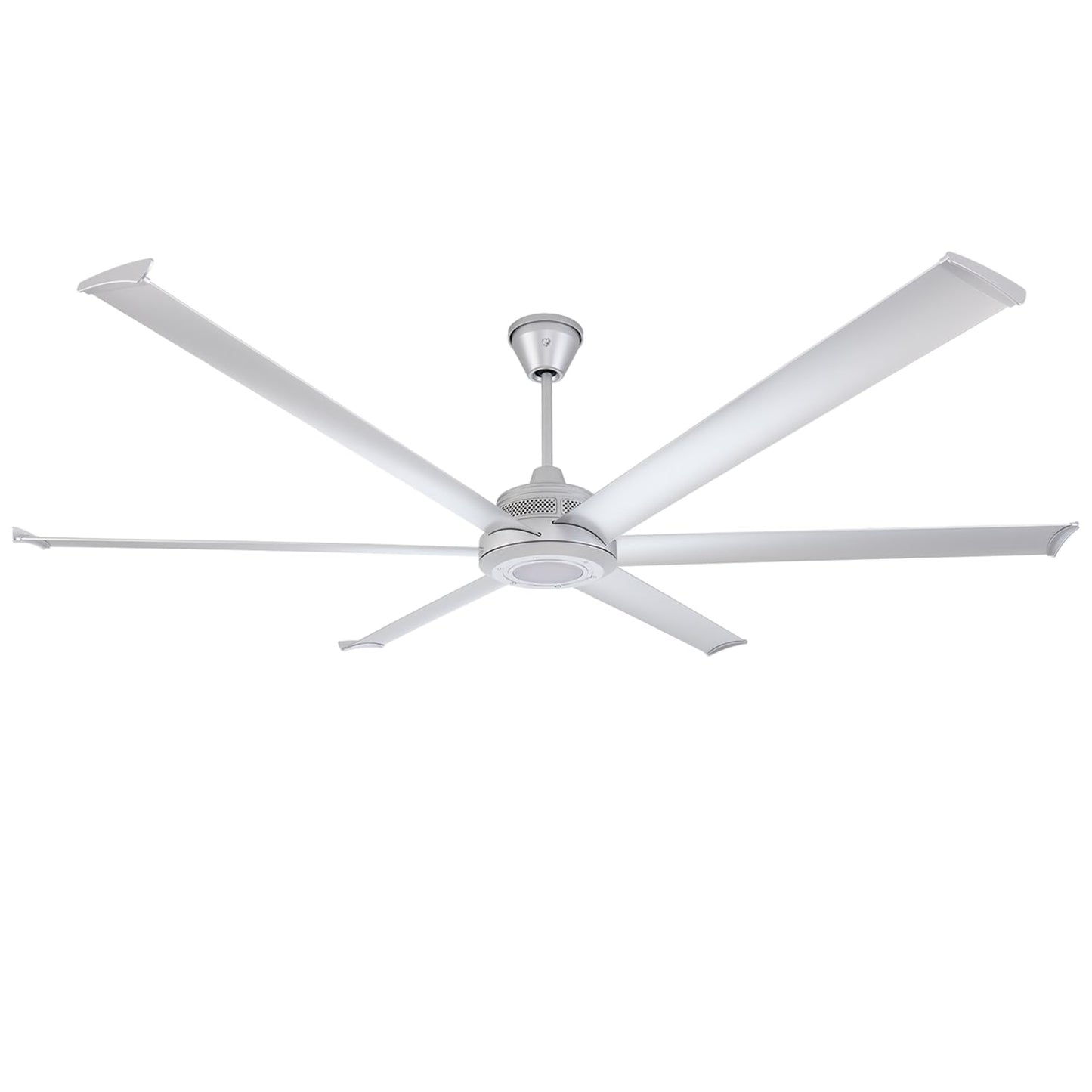Big Ass Fans Mammoth 84" Outdoor Ceiling Fan w LED Light – Silver Finish – Smart Wi-Fi Fan w Remote & Voice Control – Wet Rated Quiet Patio Fan – 15,683 CFM – Modern Industrial Look – 3 Yr Warranty