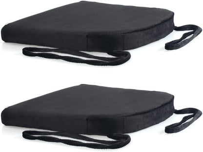 14x14 Set 2 Augld Metal Chair Cushion of Memory Foam School Chair Cushion Small U Shape Seat Cushion Black