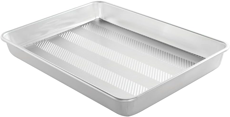Nordic Ware Prism High-Sided Sheet Cake Pan, Natural - 1 Pack