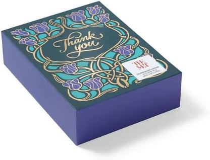 Metropolitan Museum of Art Gilded Book Covers - Boxed Set of 18 Foil Stamped 'Thank-You' Notecards