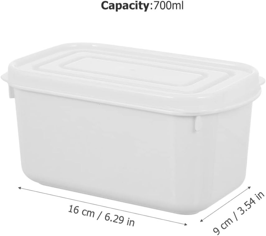 Mipcase Plastic Butter Dish with Lid, 700ml Cheese Storage Container for Kitchen.