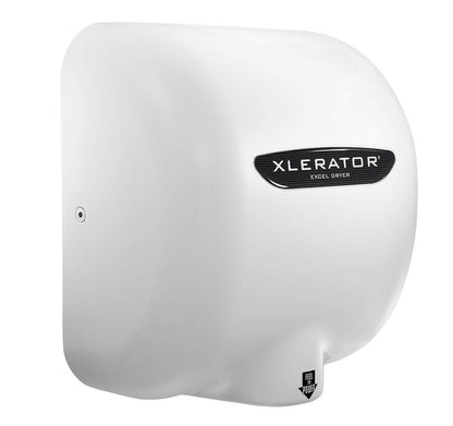 XLERATOR XL-BW Automatic High Speed Hand Dryer with White Thermoset (BMC)Cover and 1.1 Noise Reduction Nozzle, 12.5 A, 110/120 V