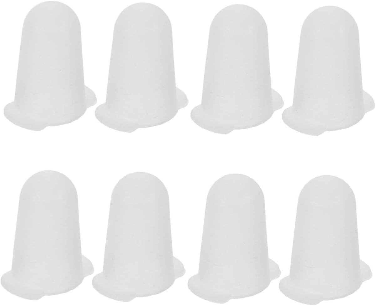 LIFKOME 8pcs Cake Frosting Tip Covers, Silicone Piping Tip Sleeves, Protective Cap Bakeware Set