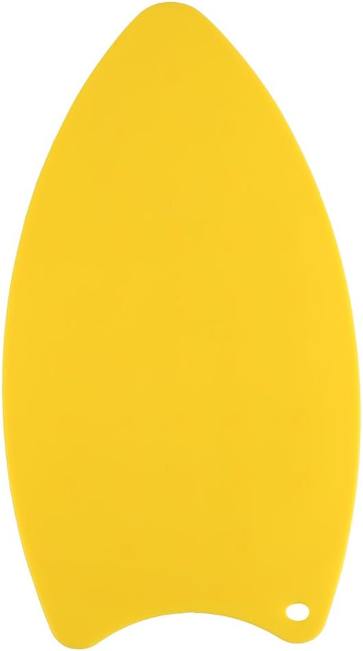 Silicone Iron Hot Protection Rest Pad Mat - Safe Surface Iron Stand Mat for Ironing (Yellow, 27 x 14 x 0.7cm)