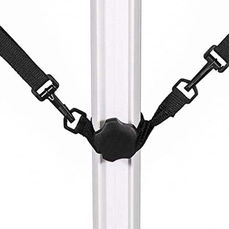 Wind Protection Fixing Strap for Large Cantilever Parasols, Adjustable Windproof Protection with Hooks