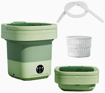 Foldable Washing Machine, 9L Mini Washer with 3 Modes, Portable for Apartments, Camping, RV Travel