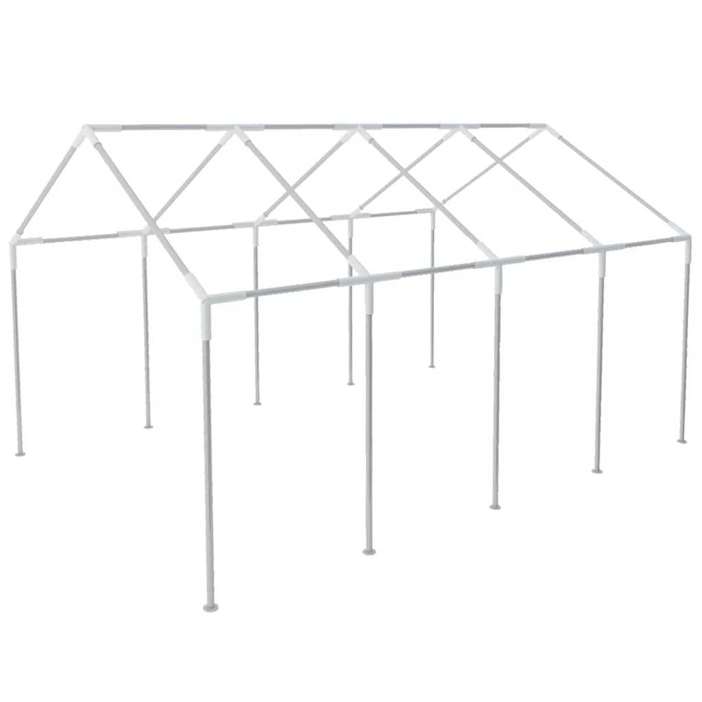 Xhnifbn White Party Tent 26.2'x13.1' PE Canopy Gazebo with Steel Frame, 4 Sidewalls & Windows, UV-Resistant Shelter for Backyard Camping Festivals Outdoor