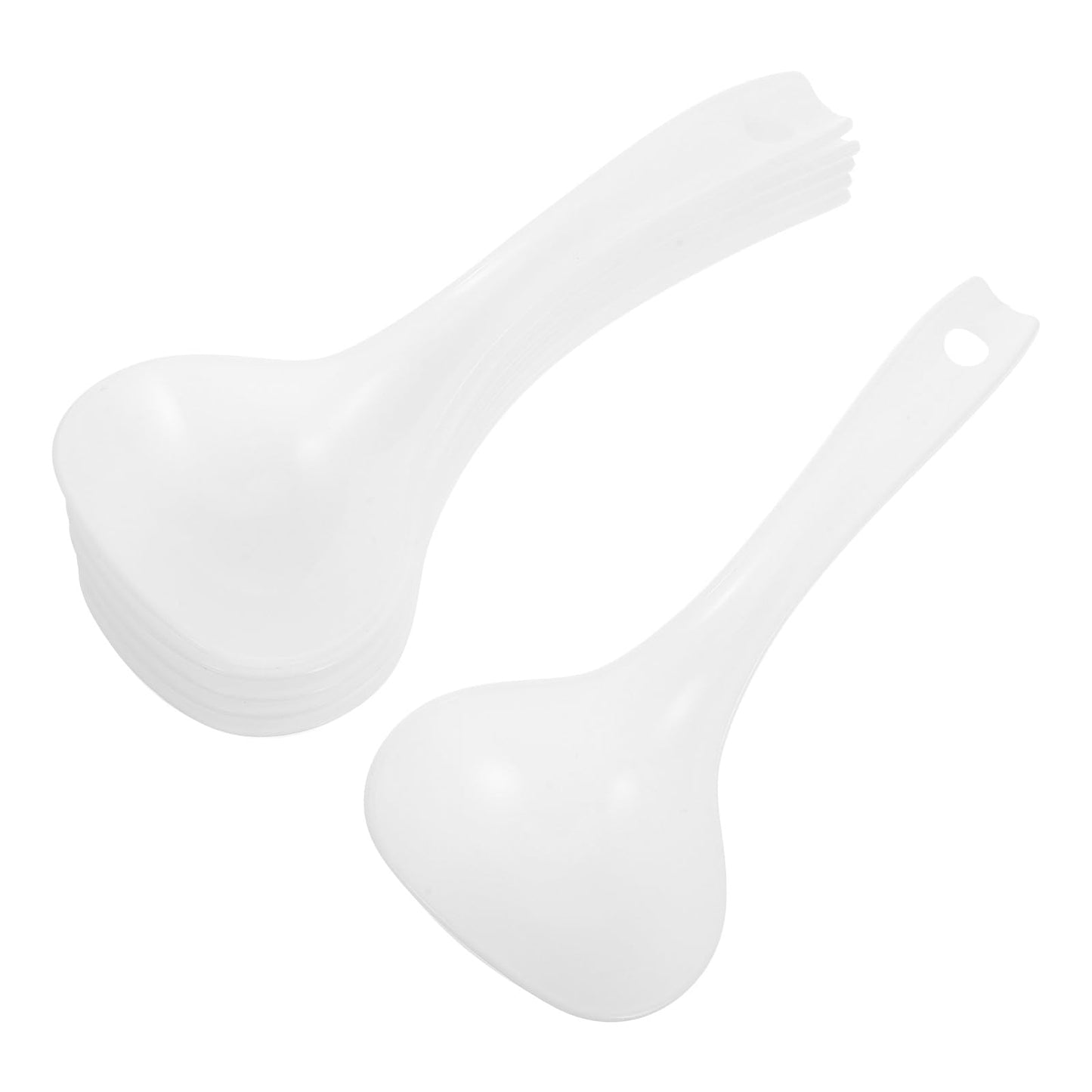 SHOWERO Rice Cooker Spoon 6 Pack Easy to Clean Non-stick Plastic Rices Serving Spoons Utensil Multicooker Shovel for Kitchen